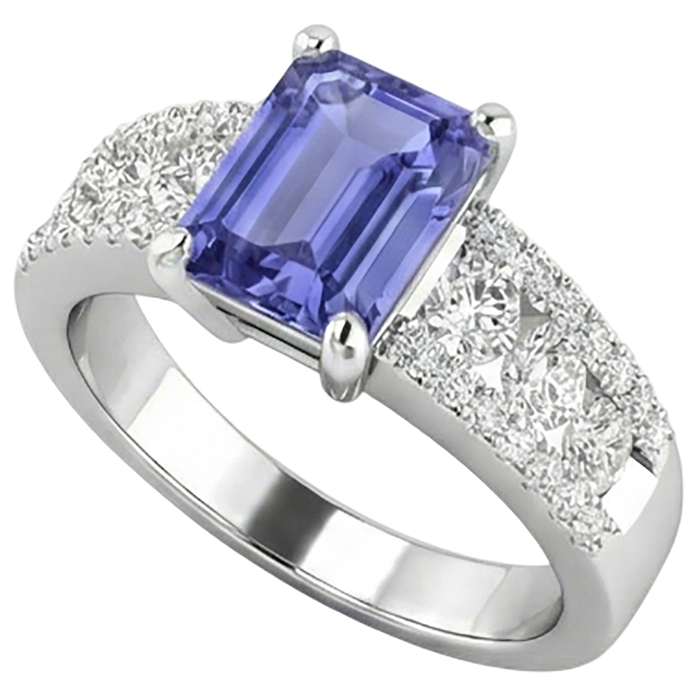 echter round diamant 15.50Karat ring Profilansicht