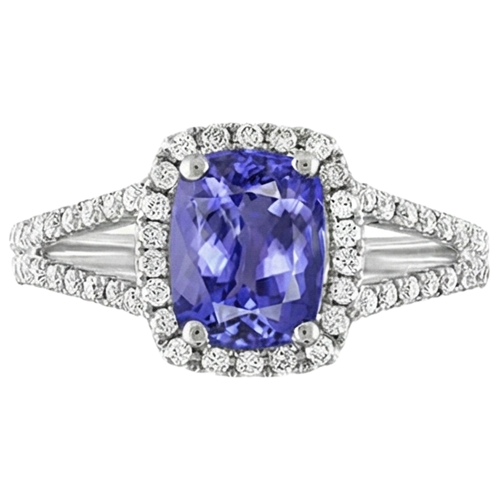 echter round diamant 4.85Karat ring Seitenansicht