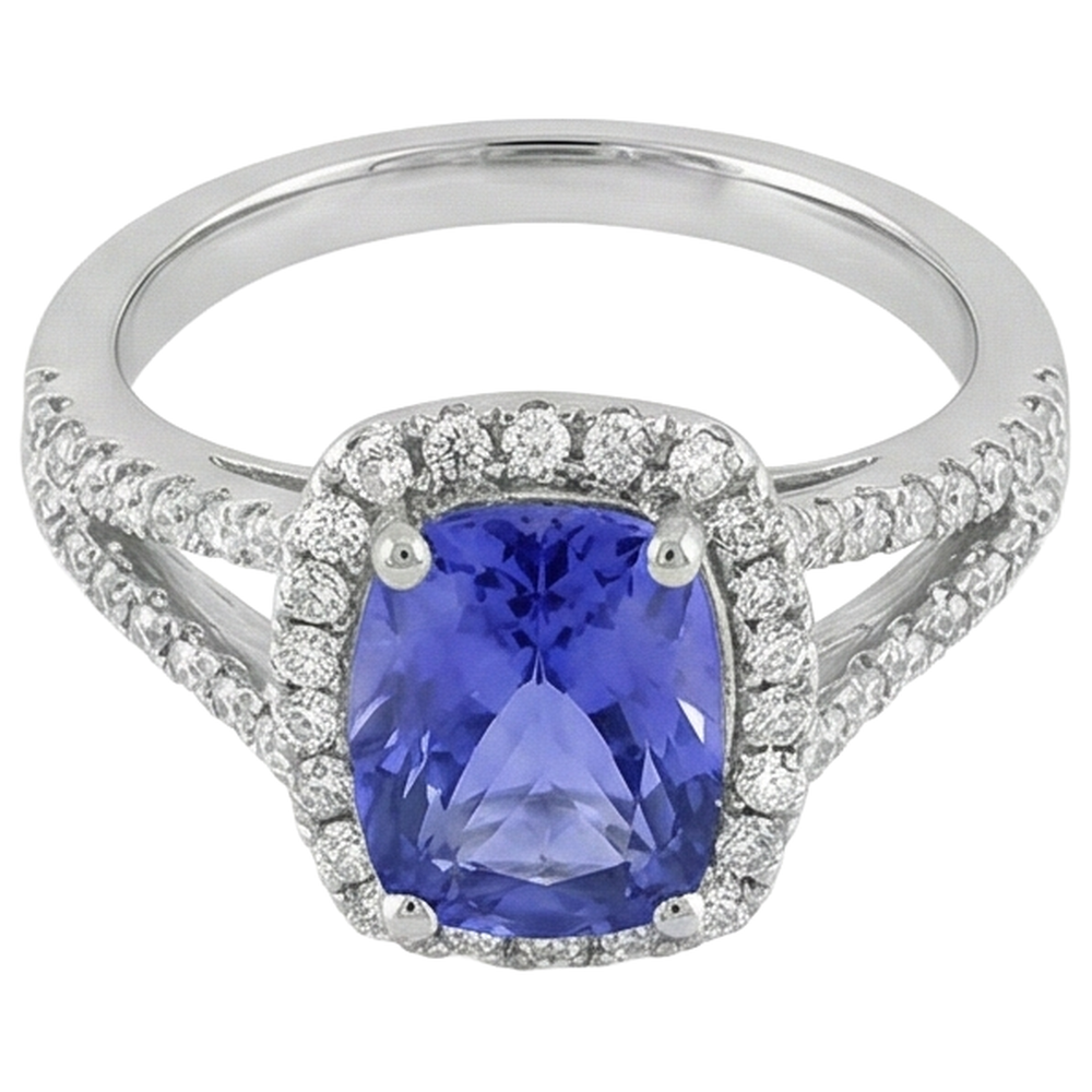 echter round diamant 4.85Karat ring Detailansicht