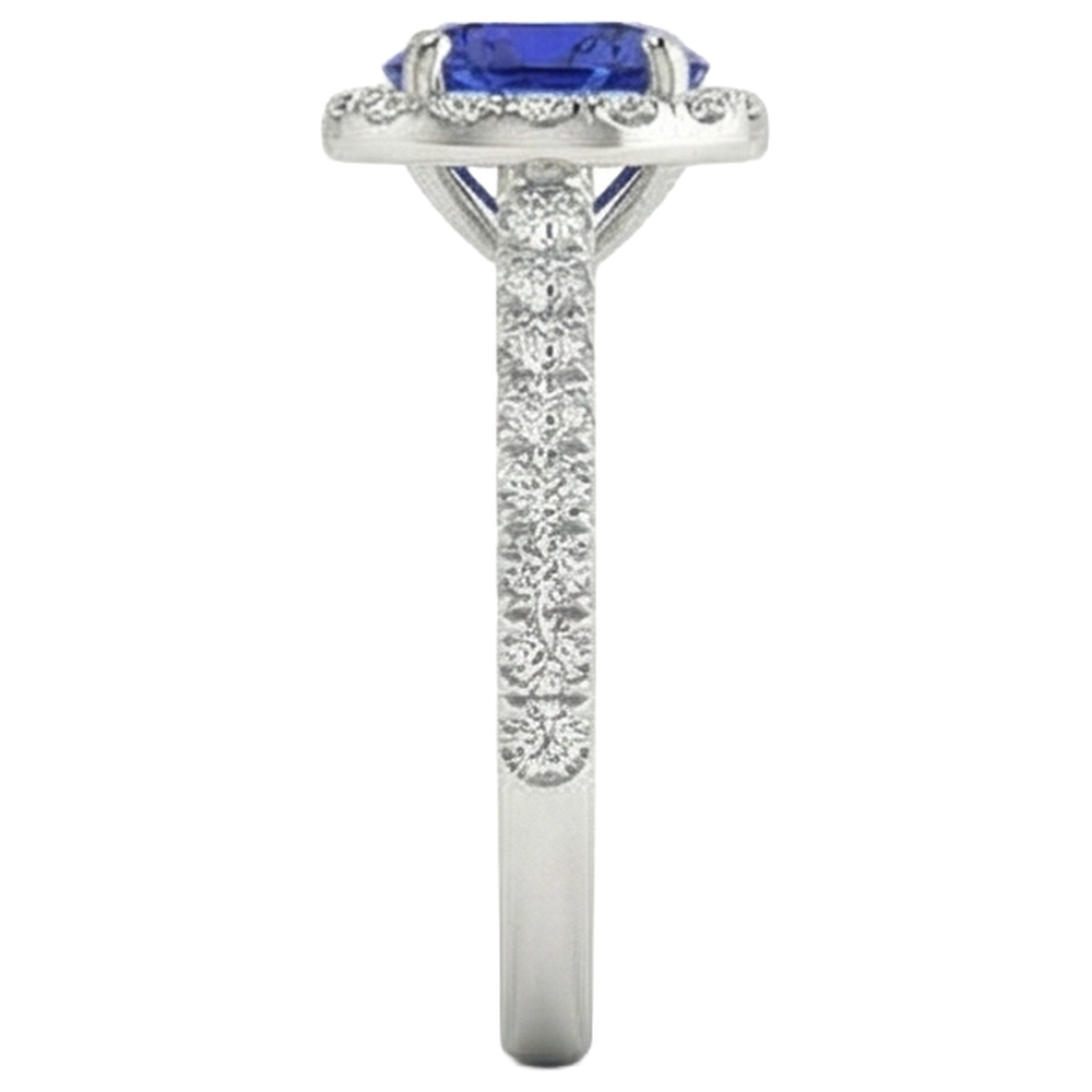echter round diamant 9.50Karat ring Draufsicht