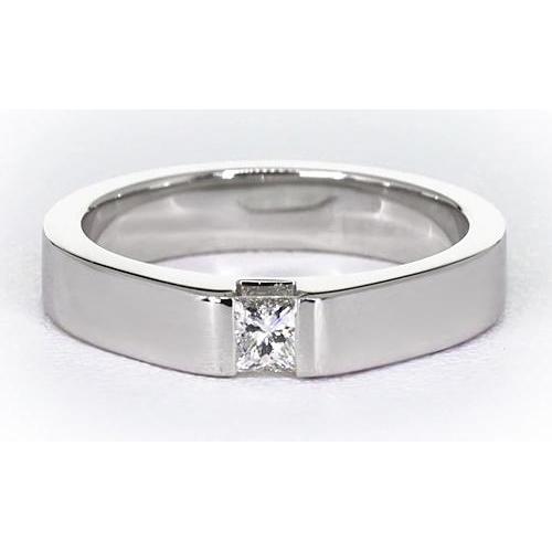 Tension Princess Natürliche Diamant Jubiläumsring Weißgold 14K 0,75 Karat