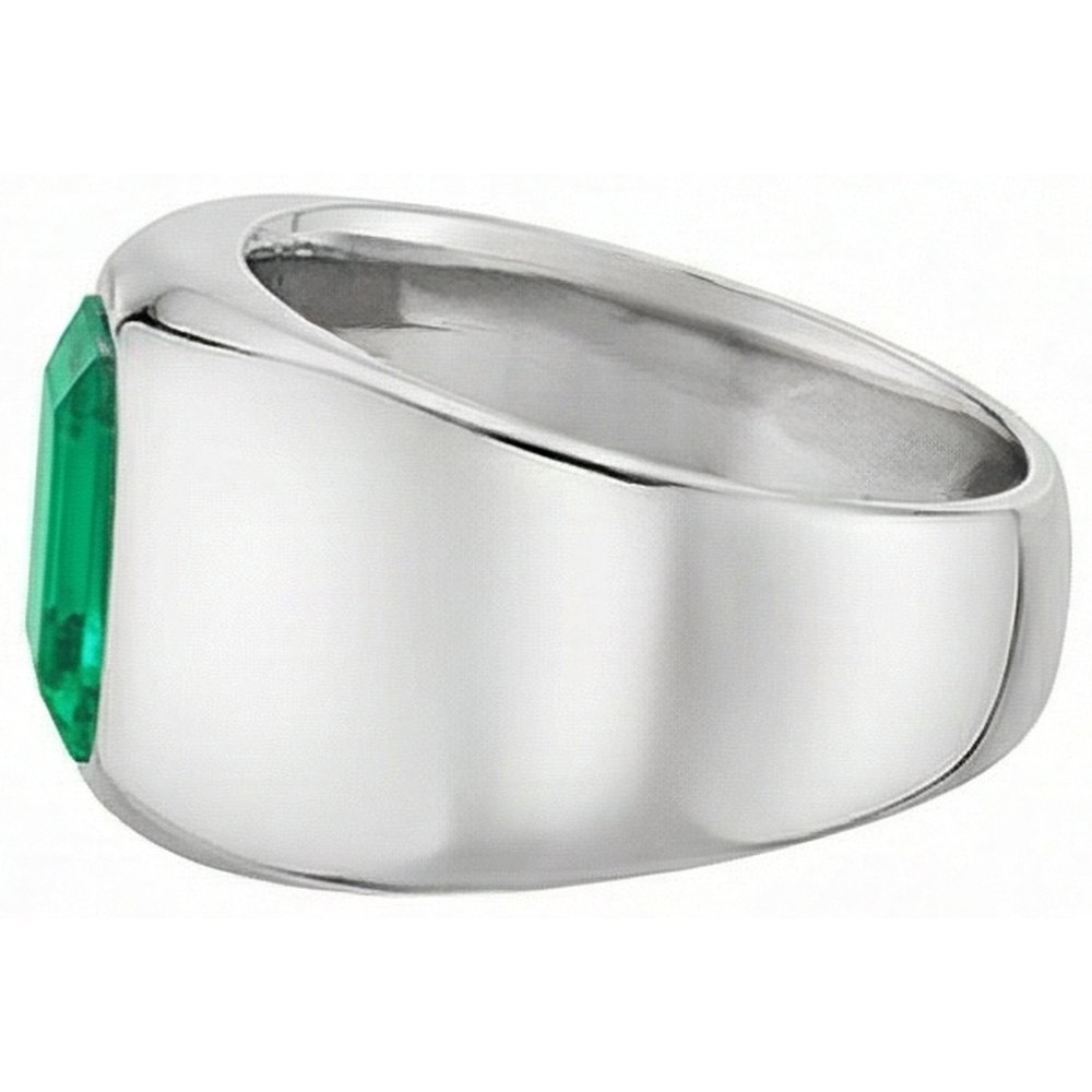 Kunstvoller Farbstein-Ring 2 Karat – Draufsicht