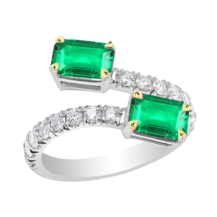 Strahlender Edelstein-Ring 2 Karat – Hauptansicht
