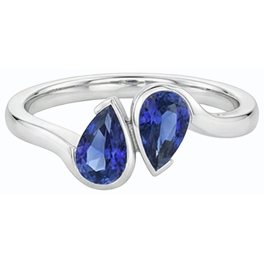 echter round diamant 2Karat ring Draufsicht