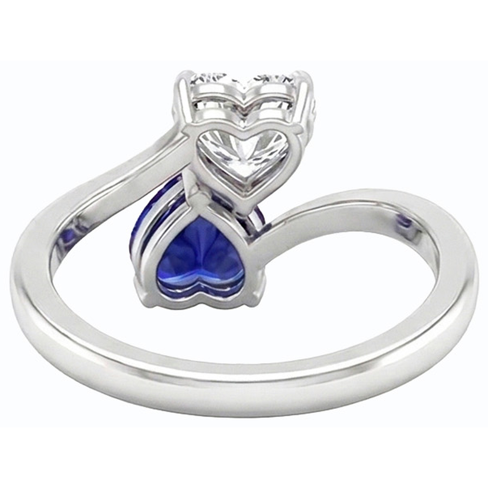 echter round diamant 3Karat ring Profilansicht
