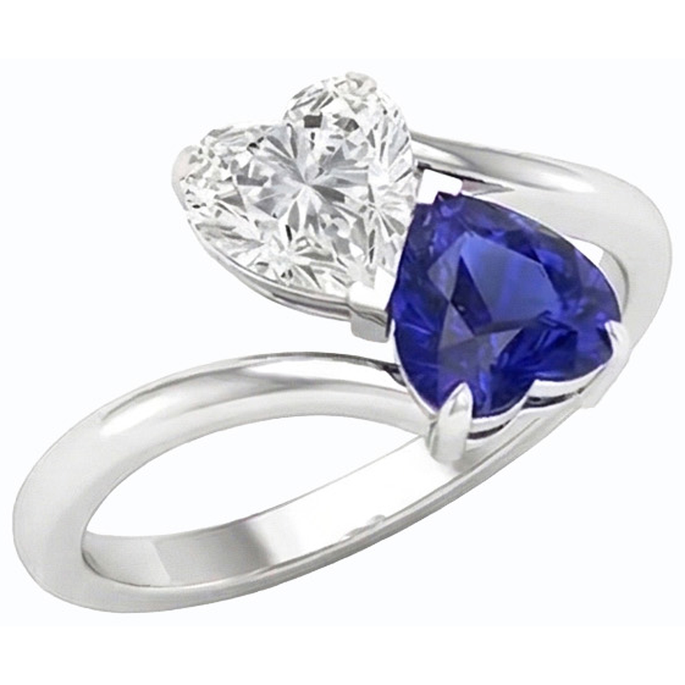echter round diamant 3Karat ring Vorderansicht