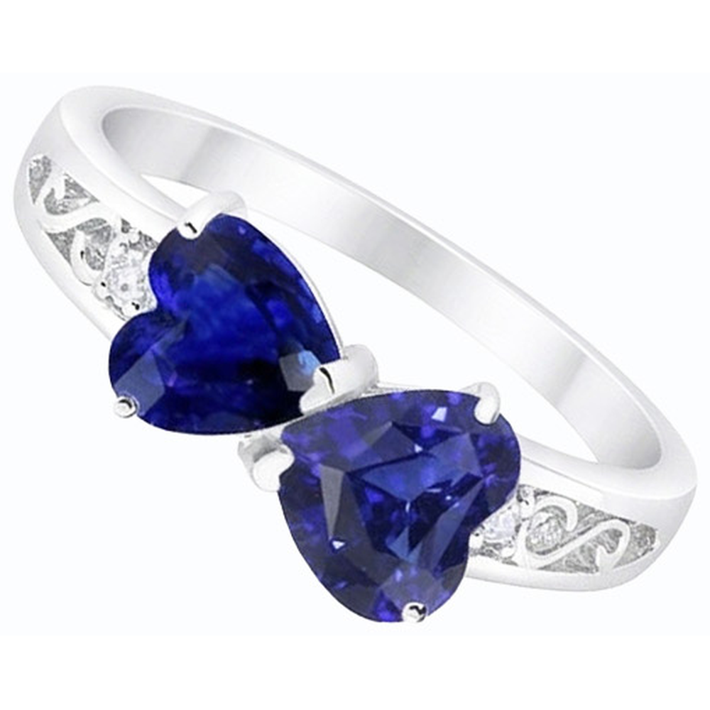 echter round diamant 2.25Karat ring Draufsicht
