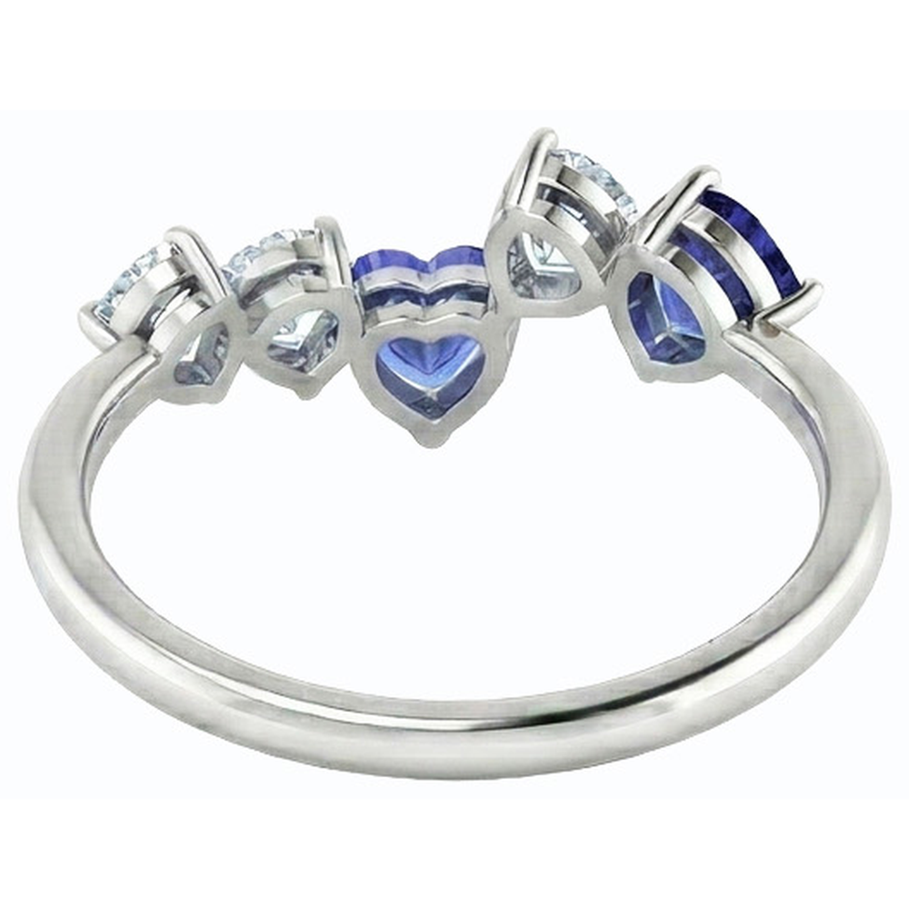 echter round diamant 3.50Karat ring Draufsicht