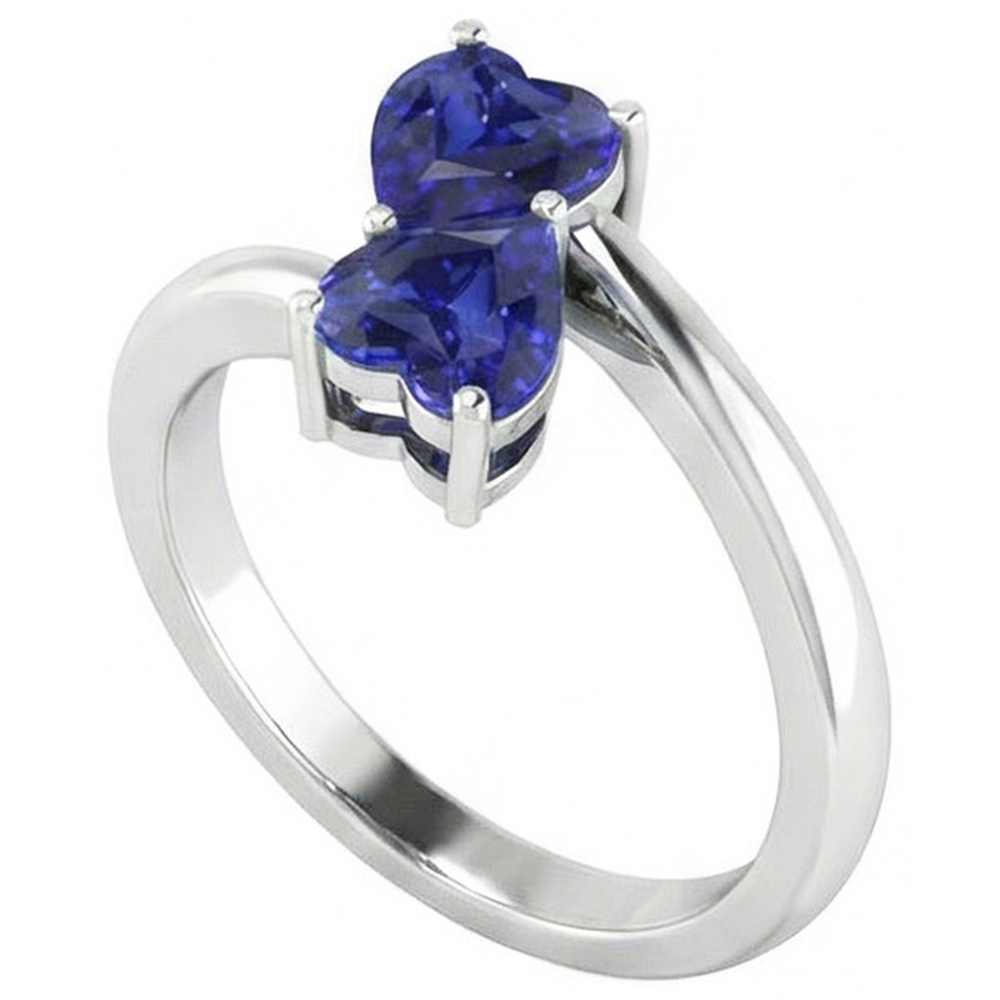 echter heart diamant 1.50Karat ring Detailansicht