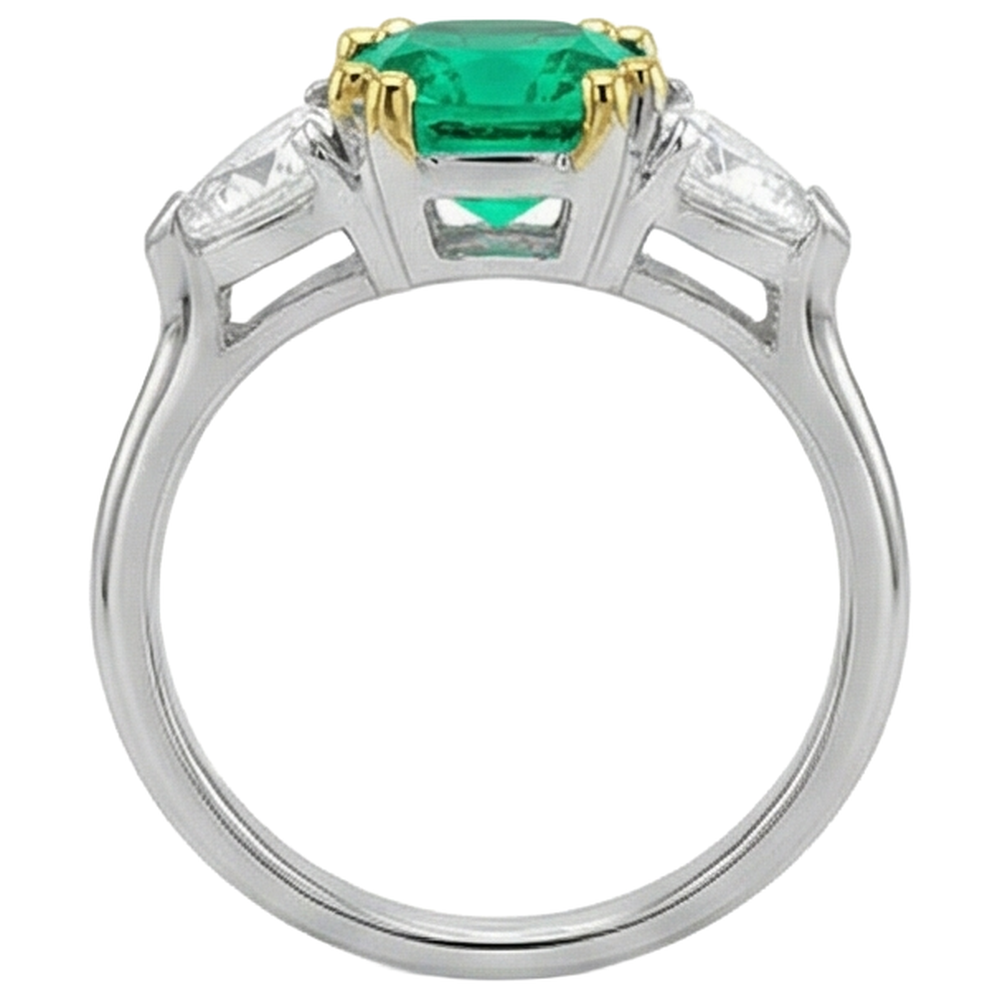 Feiner Schmuckstein-Ring 1 Karat – Rückansicht