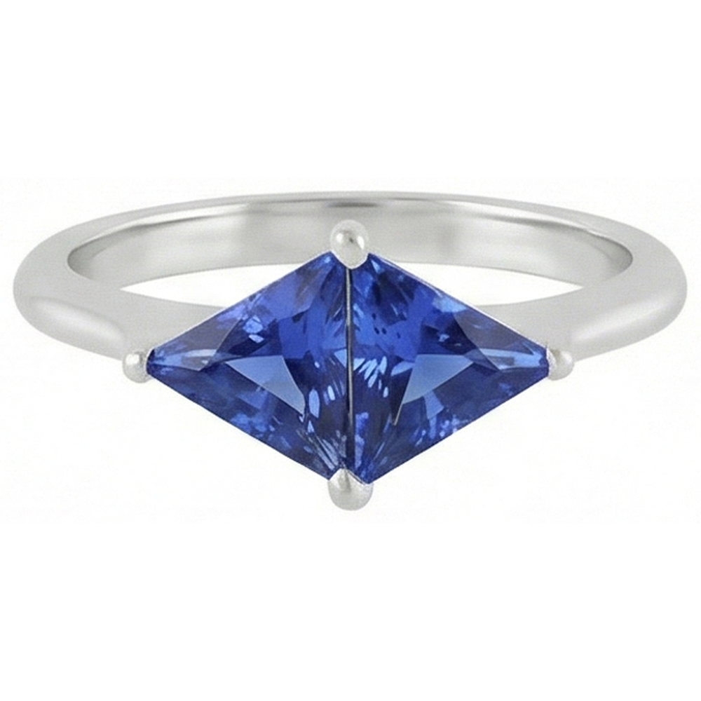 echter trillion diamant 2Karat ring Seitenansicht