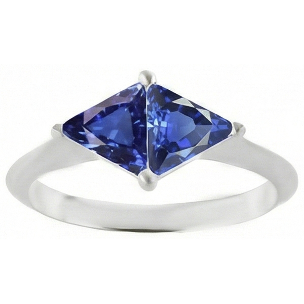 echter trillion diamant 2Karat ring Detailansicht