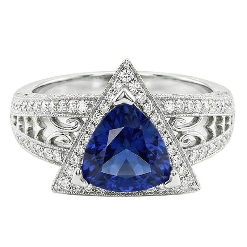 echter trillion diamant 1.50Karat ring Detailansicht