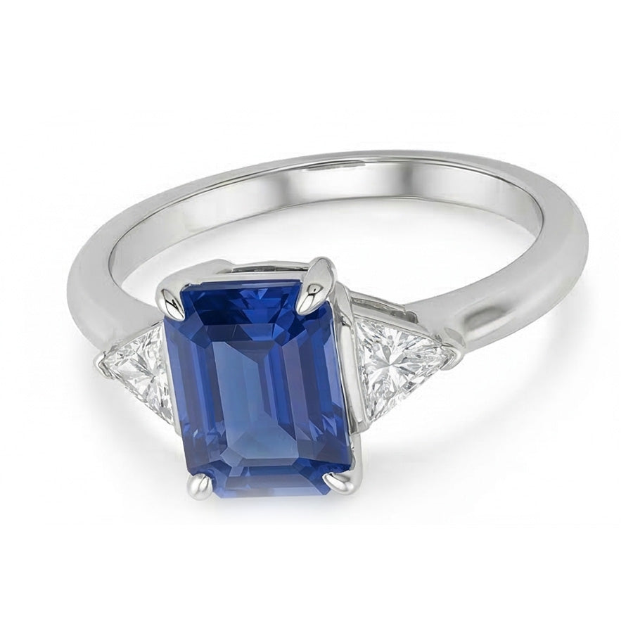 echter trillion diamant 2.50Karat ring Detailansicht