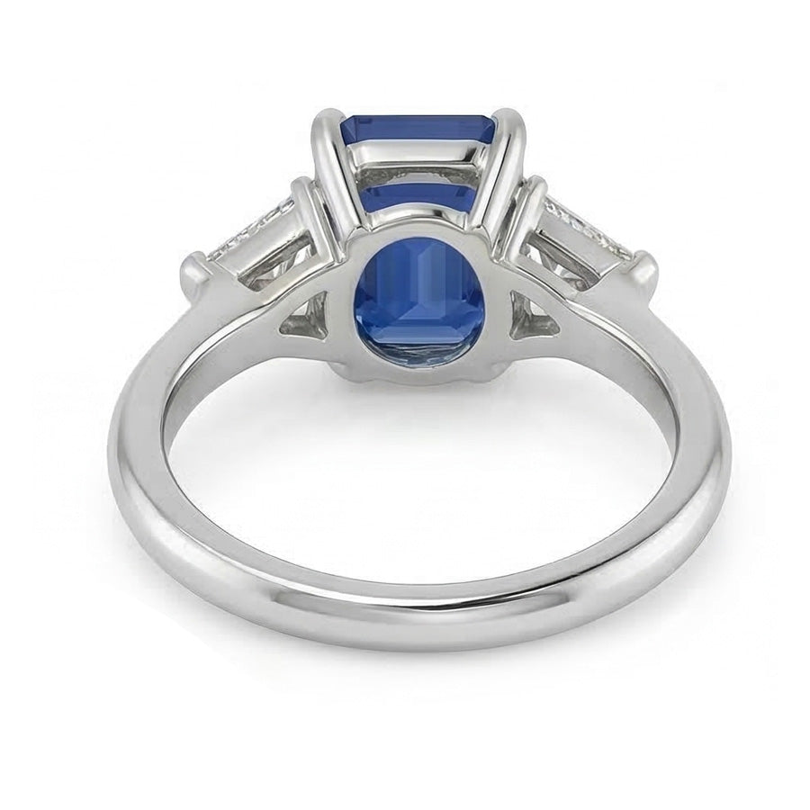 echter trillion diamant 2.50Karat ring Profilansicht