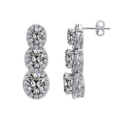 Erdgewonnener Antik-Kissen-Schliff Edler Diamant Dangle – 1