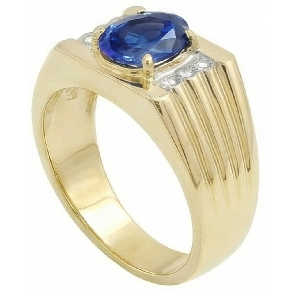 echter oval diamant 2.30Karat ring Detailansicht