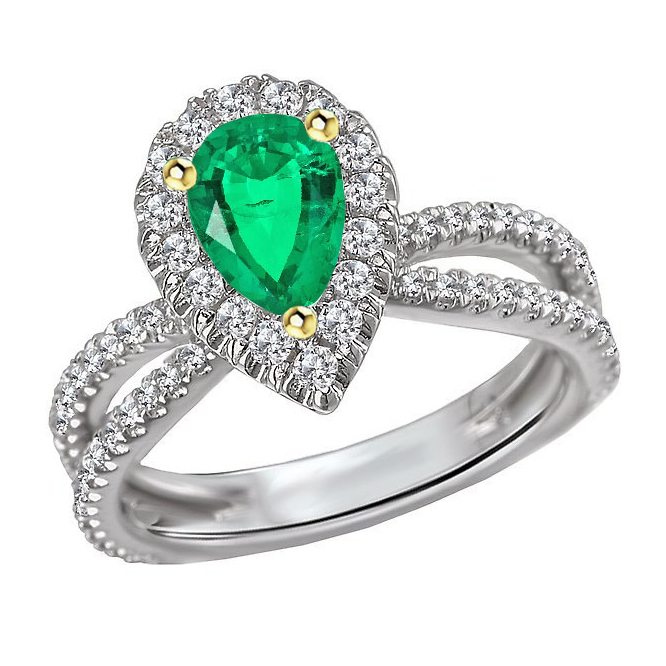 Eleganter Edelstein-Ring 2 Karat – Hauptansicht