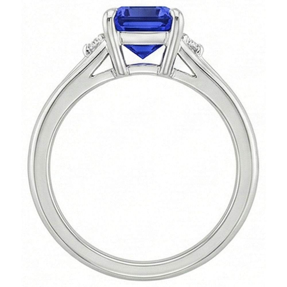 echter round diamant 3.25Karat ring auf Weiß