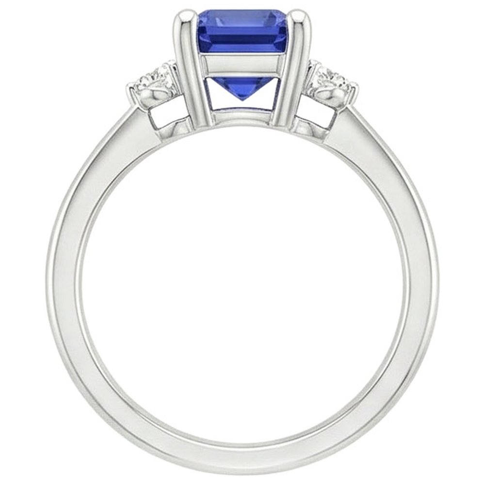 echter round diamant 3.50Karat ring Seitenansicht
