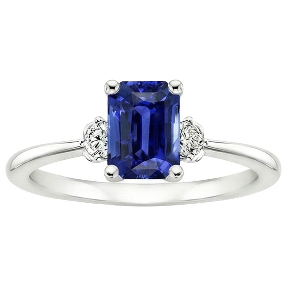 echter round diamant 3.50Karat ring Draufsicht