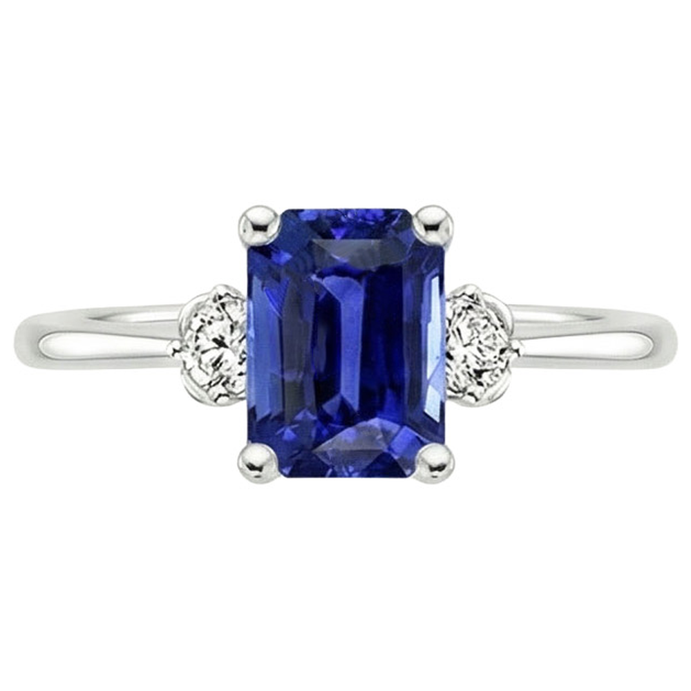 echter round diamant 3.50Karat ring Profilansicht