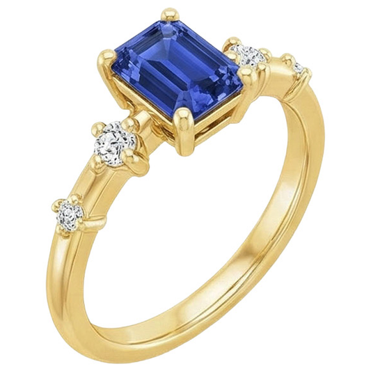 echter round diamant 3.50Karat ring Seitenansicht