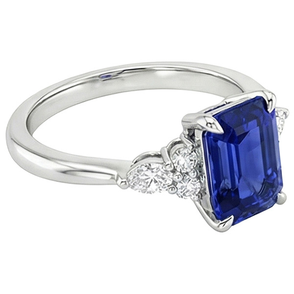 echter marquise diamant 4Karat ring Profilansicht