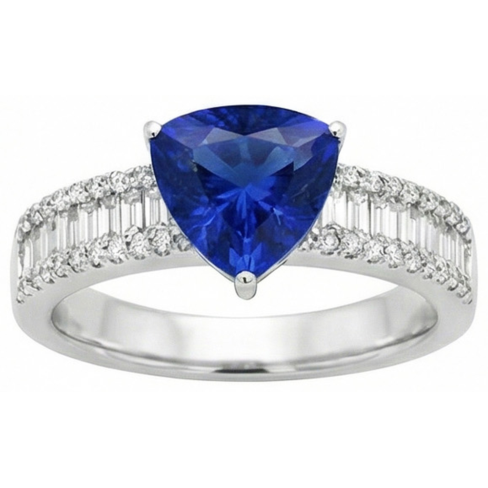 echter trillion diamant 4Karat ring Seitenansicht