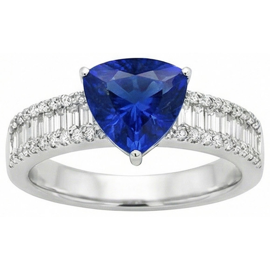 echter trillion diamant 4Karat ring Seitenansicht