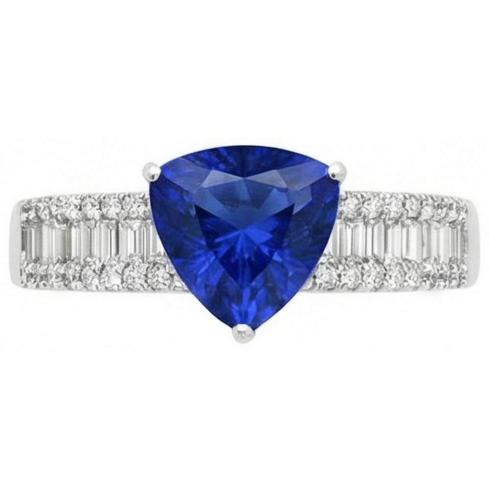 echter trillion diamant 4Karat ring Detailansicht