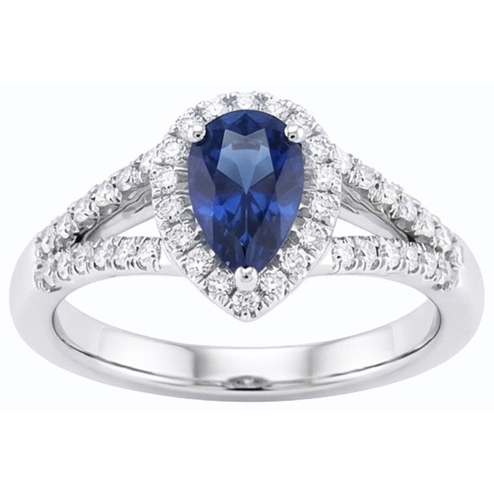 echter round diamant 3.50Karat ring Draufsicht