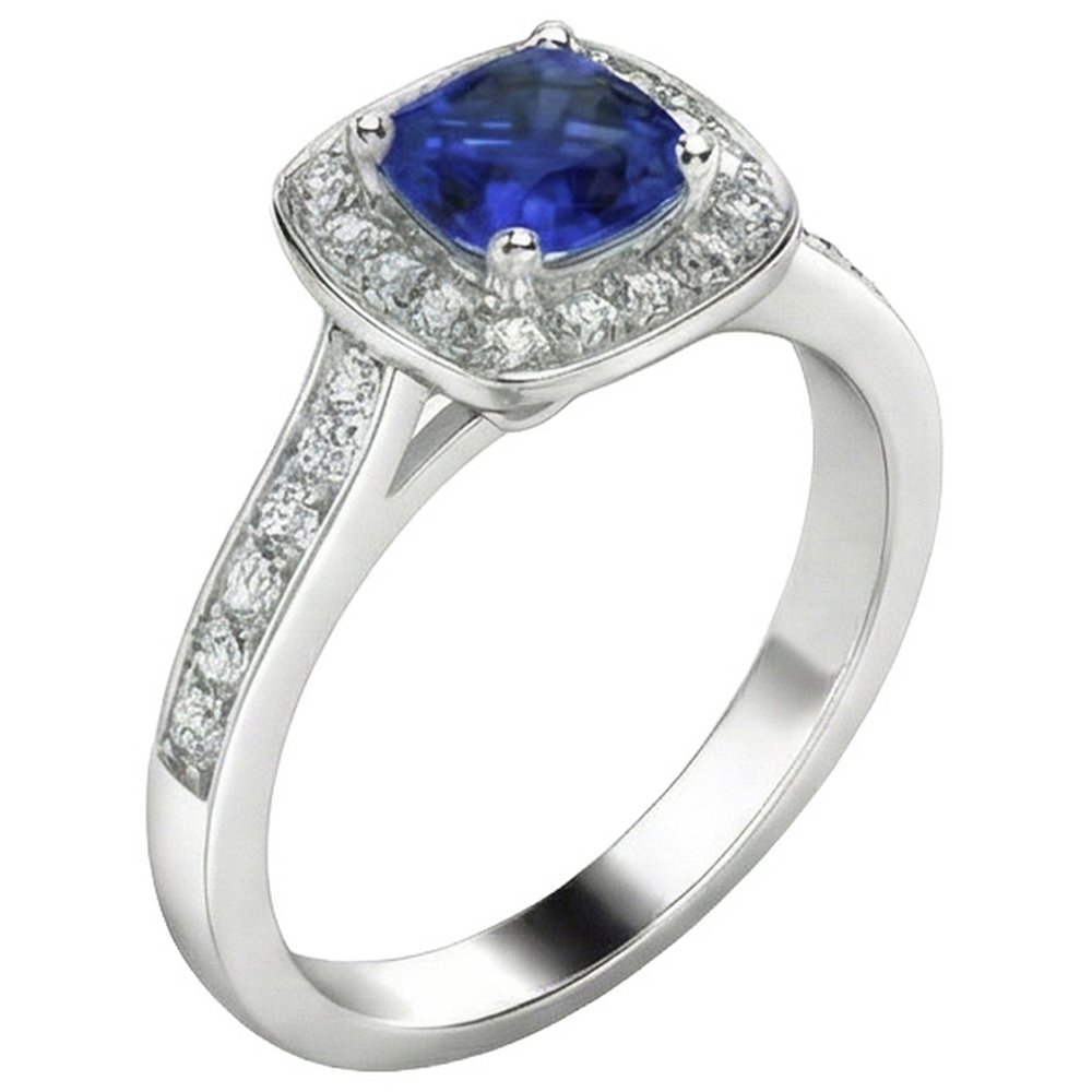 echter round diamant 14Karat ring Vorderansicht