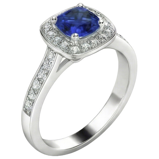 echter round diamant 14Karat ring Vorderansicht