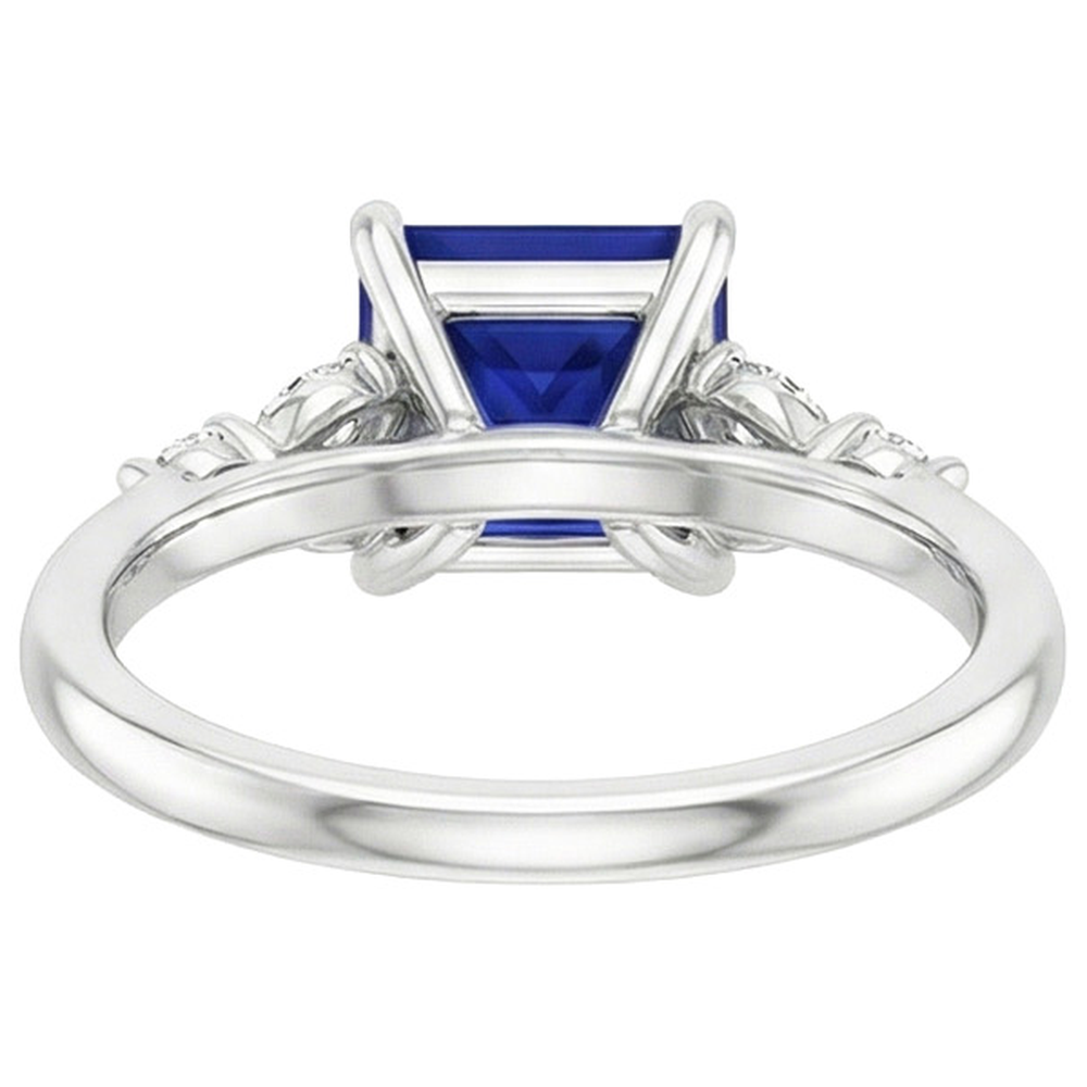 echter princess diamant 5.5Karat ring Detailansicht