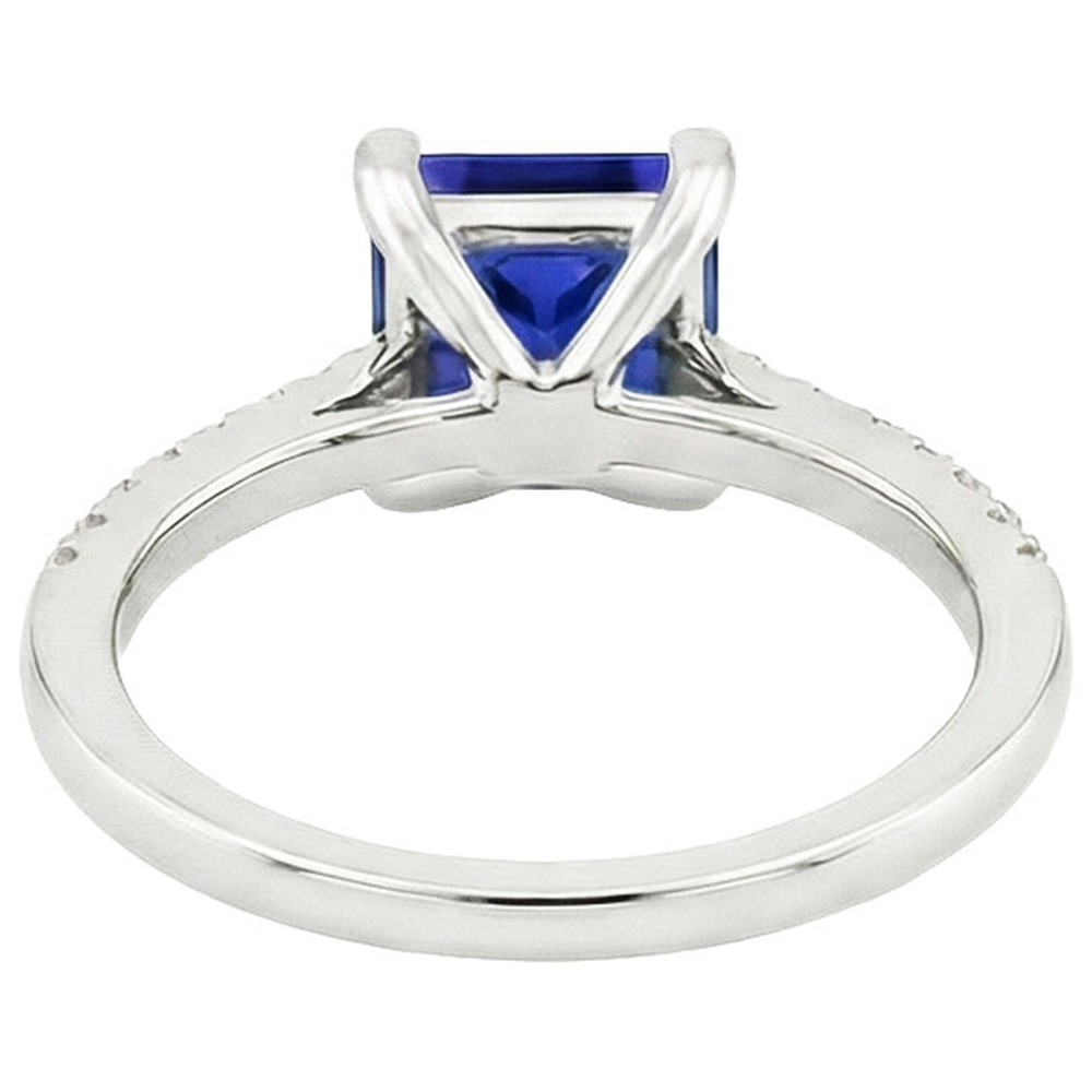 echter round diamant 5.25Karat ring Detailansicht