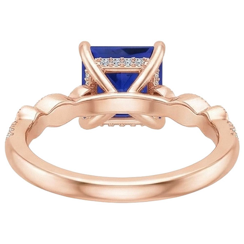 echter round diamant 5.25Karat ring Detailansicht