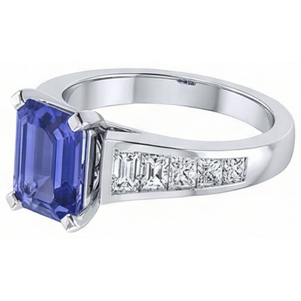 echter round diamant 3Karat ring Draufsicht