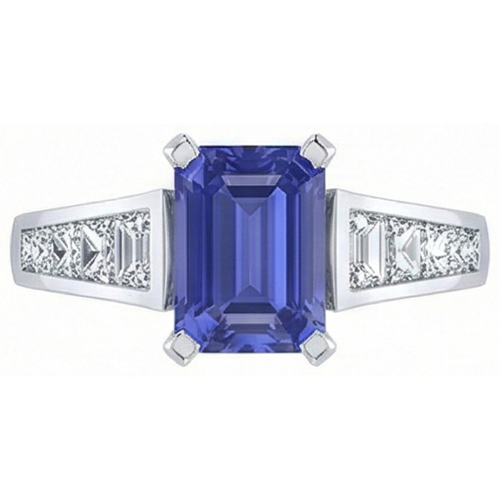 echter round diamant 3Karat ring Seitenansicht