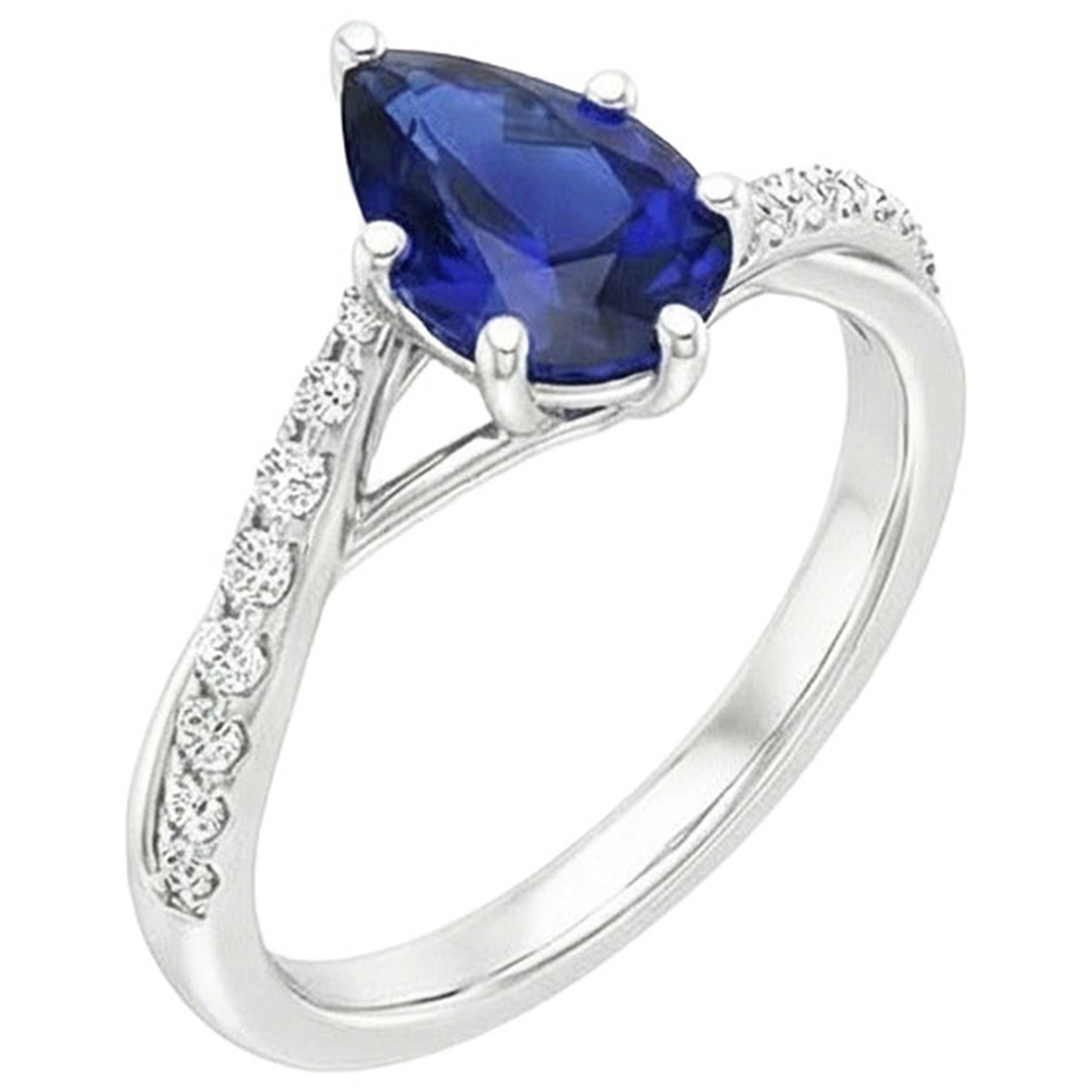 echter round diamant 3.25Karat ring Draufsicht