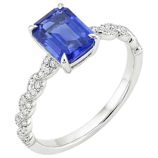 echter round diamant 4.50Karat ring Seitenansicht