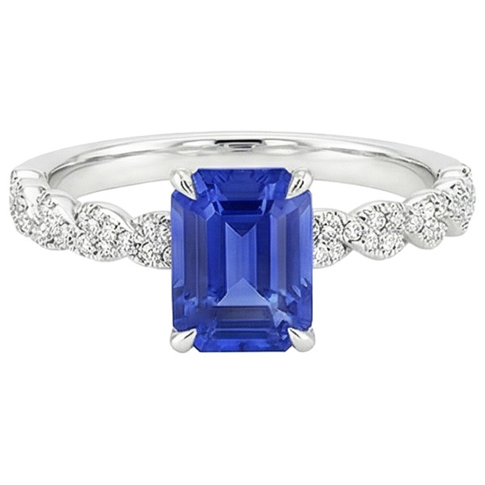 echter round diamant 4.50Karat ring auf Weiß