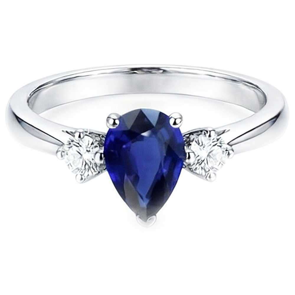 echter round diamant 2.50Karat ring Vorderansicht