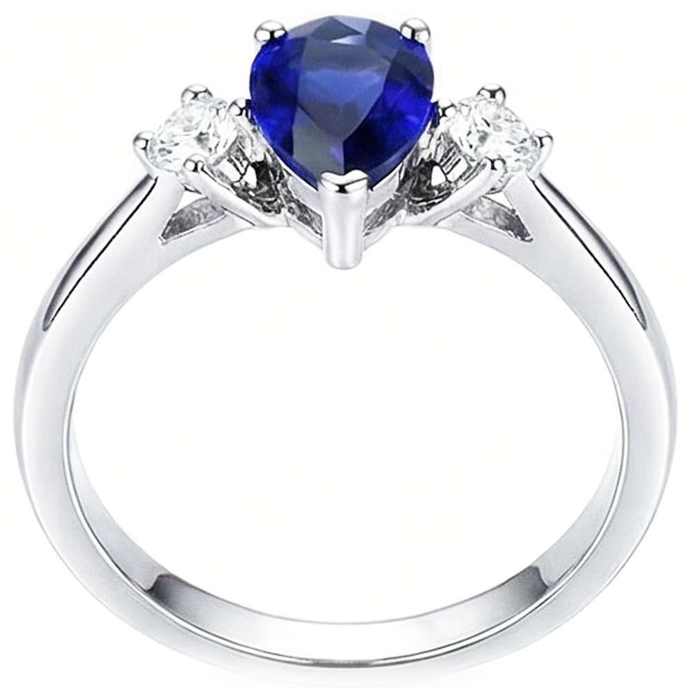 echter round diamant 2.50Karat ring Seitenansicht