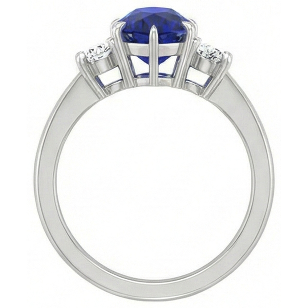 echter round diamant 4Karat ring Detailansicht