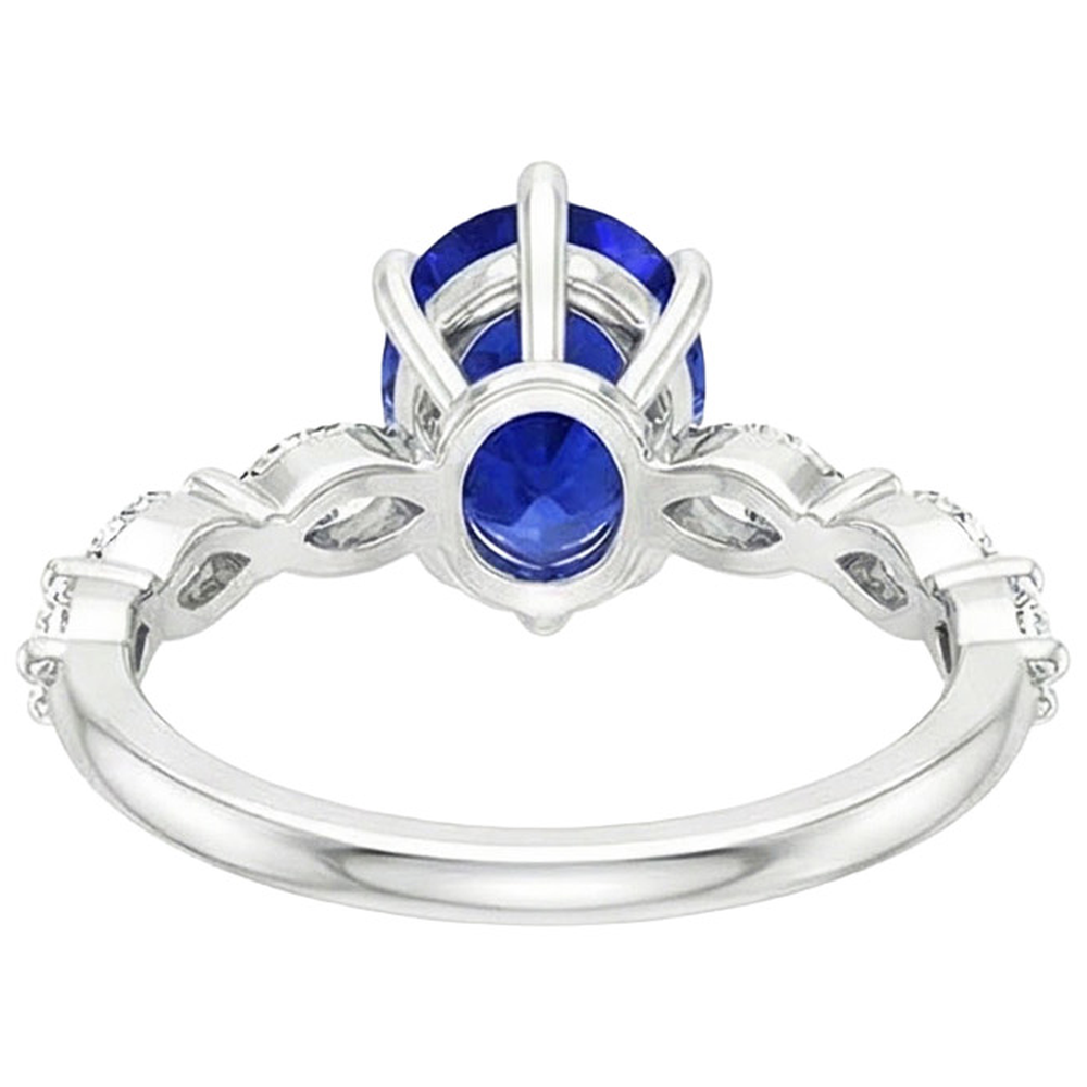 echter marquise diamant 3.75Karat ring Seitenansicht