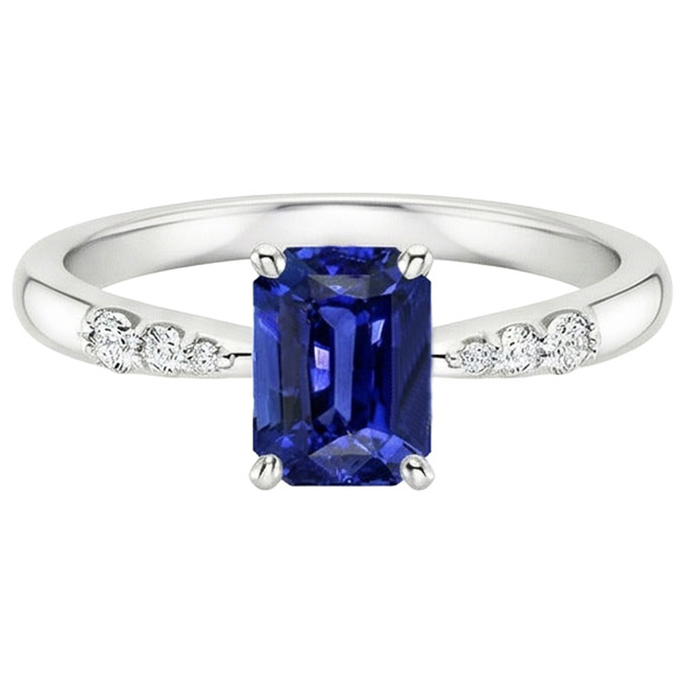 echter round diamant 3.50Karat ring Draufsicht