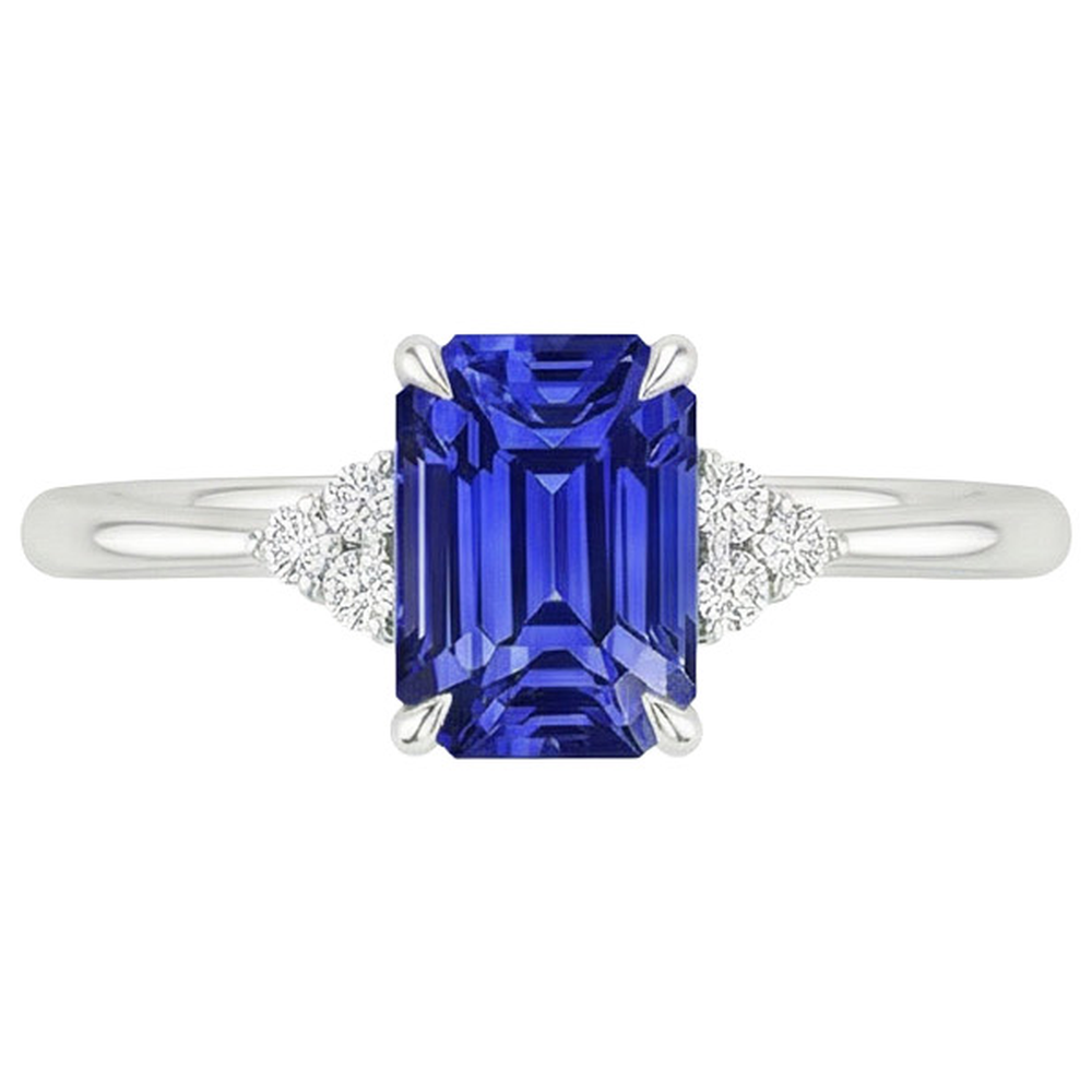 echter round diamant 3.50Karat ring Profilansicht