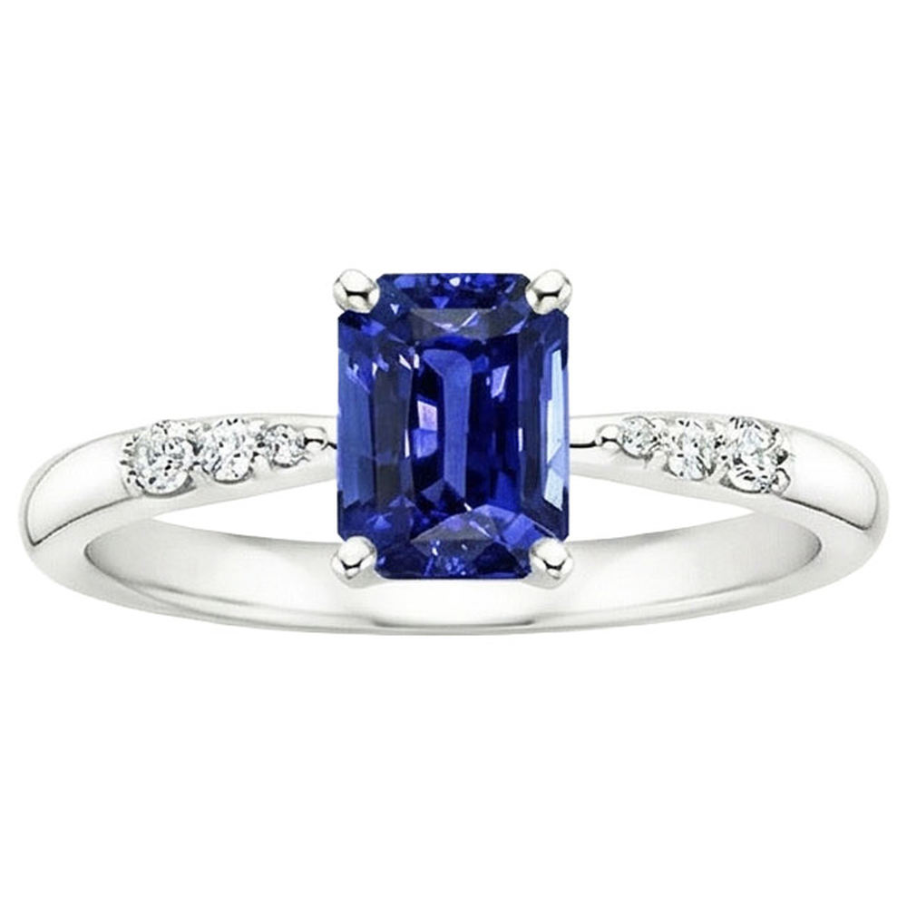 echter round diamant 3.50Karat ring Profilansicht