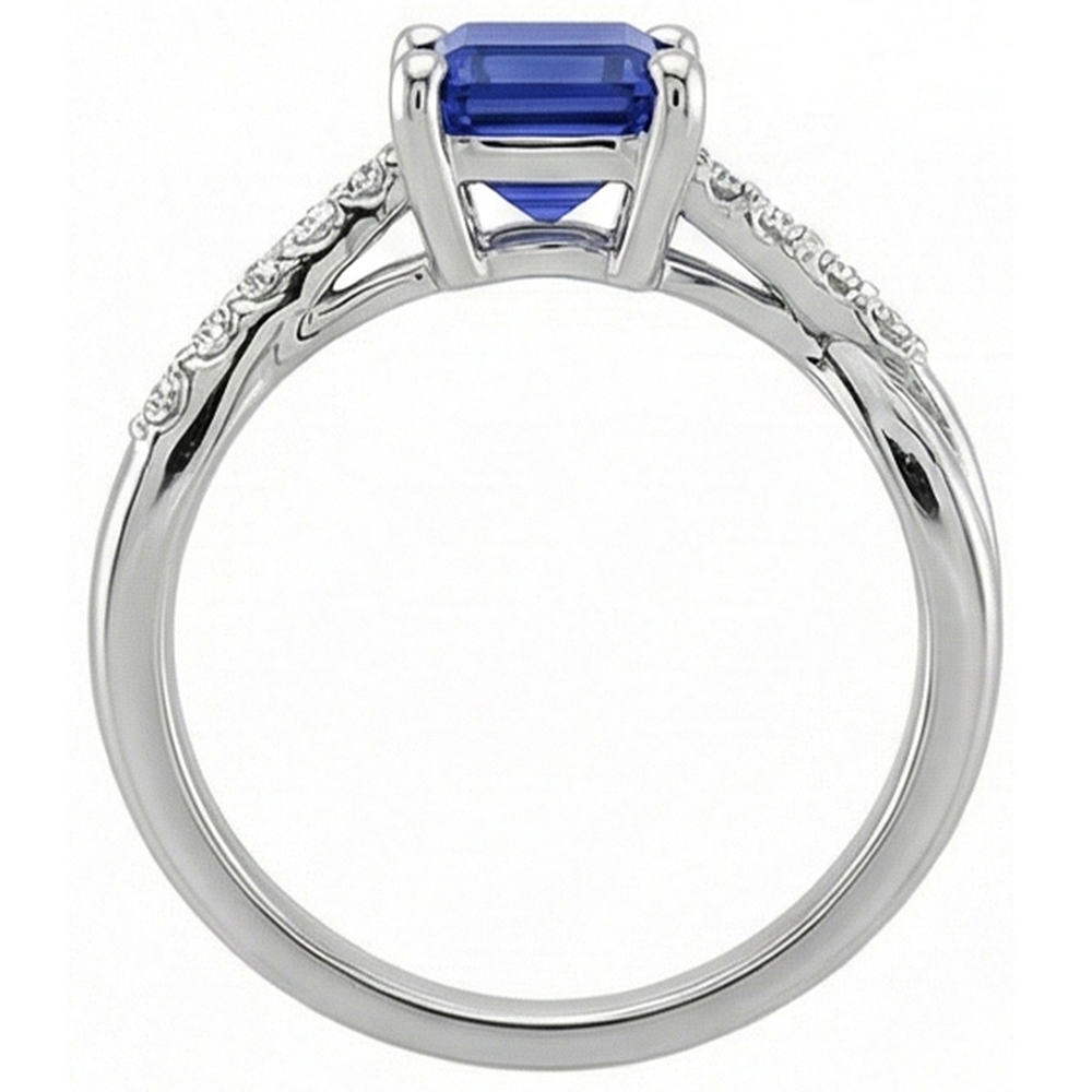 echter round diamant 3.25Karat ring Detailansicht